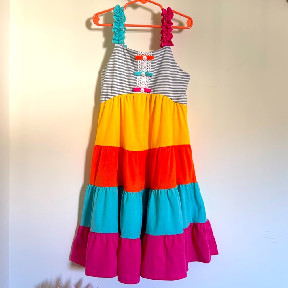 Jonna Michell colorful tiered dress
